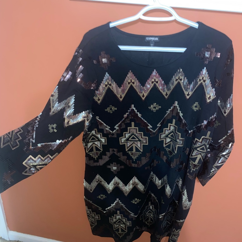 Express brand sequen dress. Perfect for events or our in Vegas ❤️